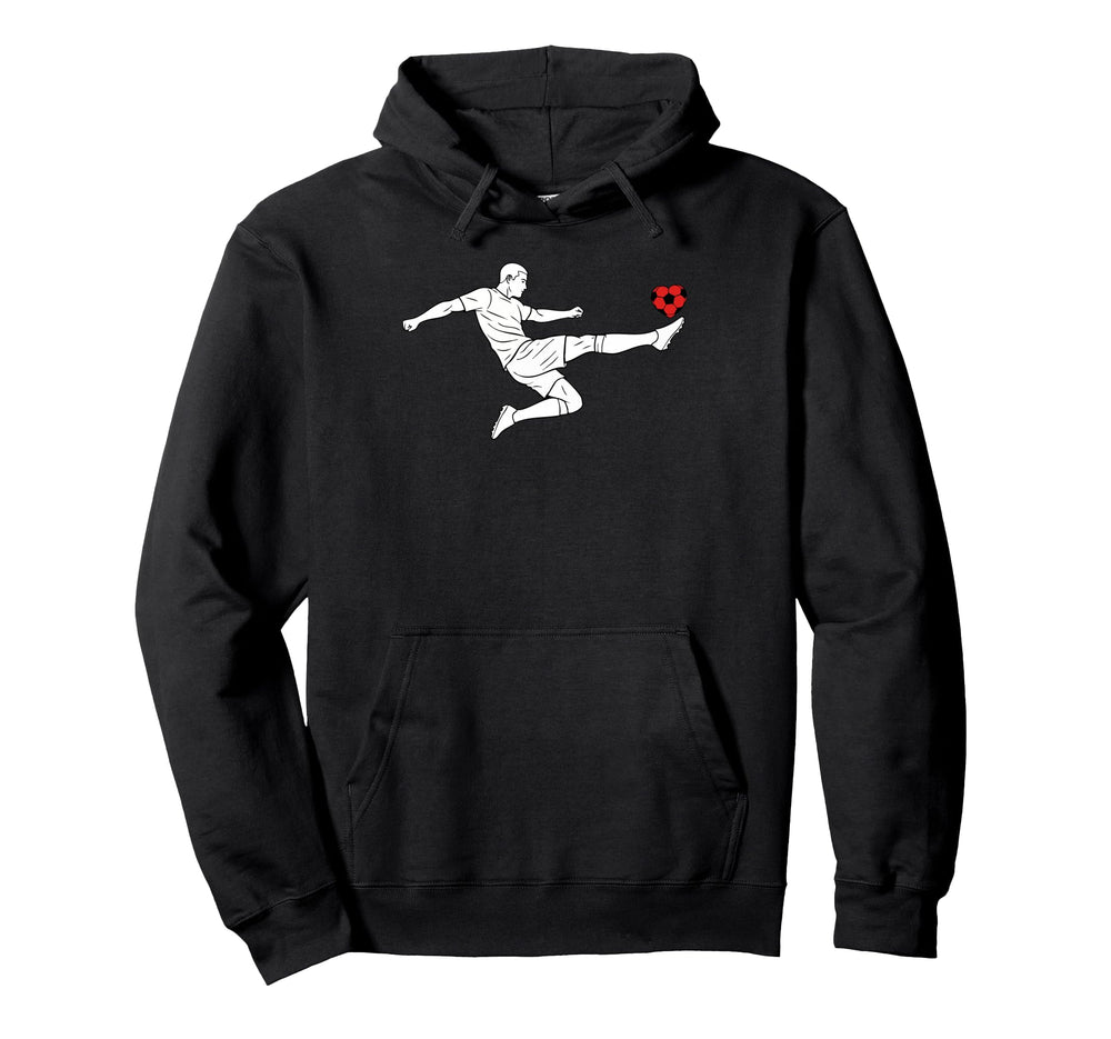 Valentines Us Soccer Player Hoodie - Aesthetic Graphic Men Women