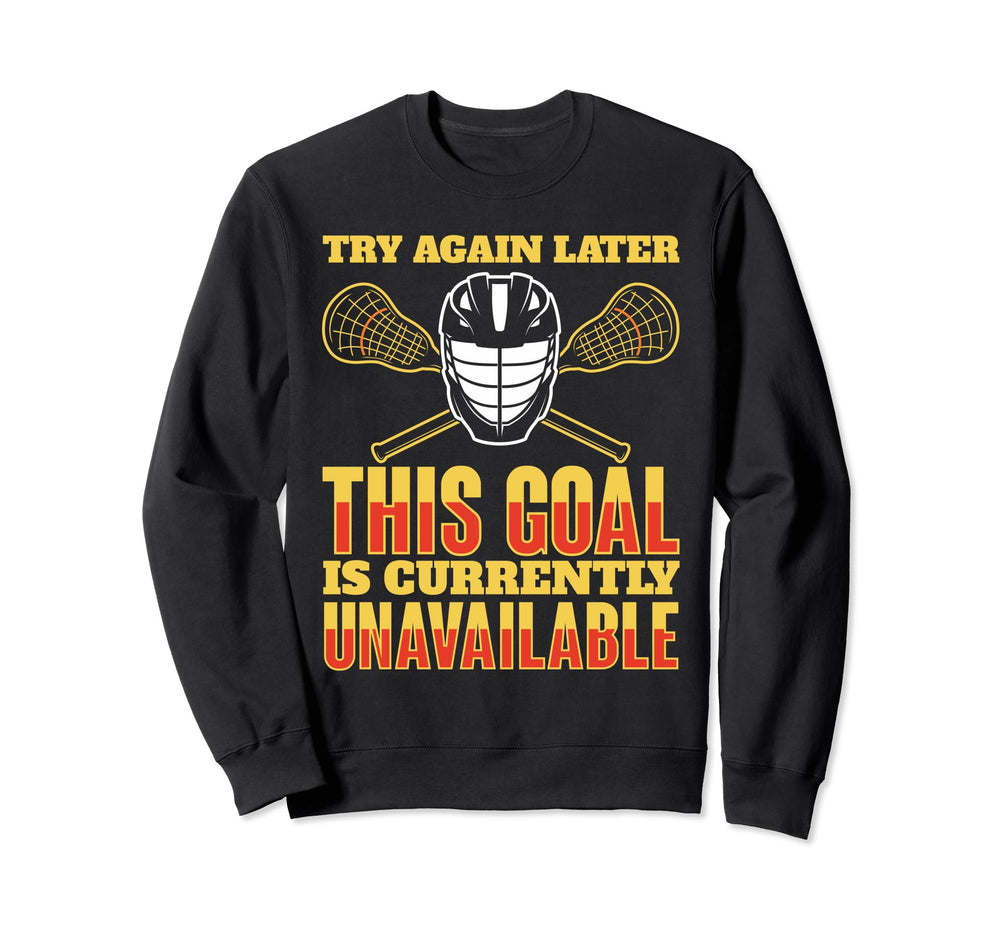 Funny Goalkeeper Lacrosse Goalie Sweatshirt - Minimalist Print Men Women