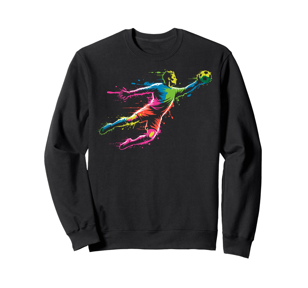 Colorful Funny Soccer Goalie Sweatshirt - Streetwear Style Men Women