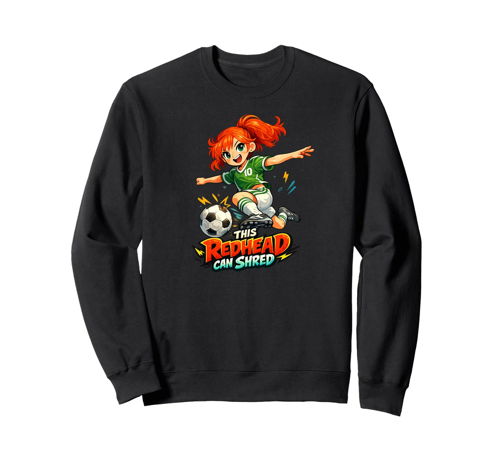 This Redhead Can Shred Manga Pride Sweatshirt - Aesthetic Graphic Unisex