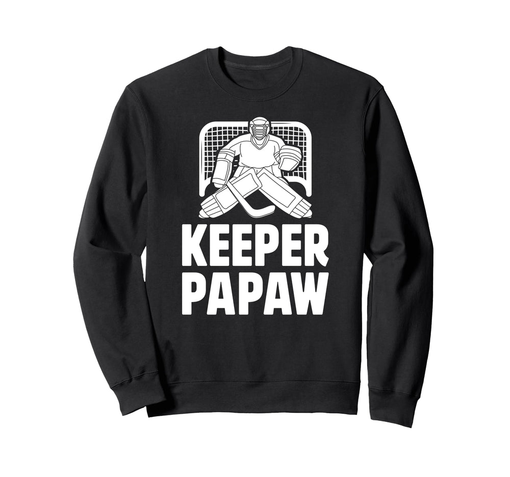 Ice Hockey Keeper Papaw Ice Hockey Sweatshirt - Trendy Graphic for Adults