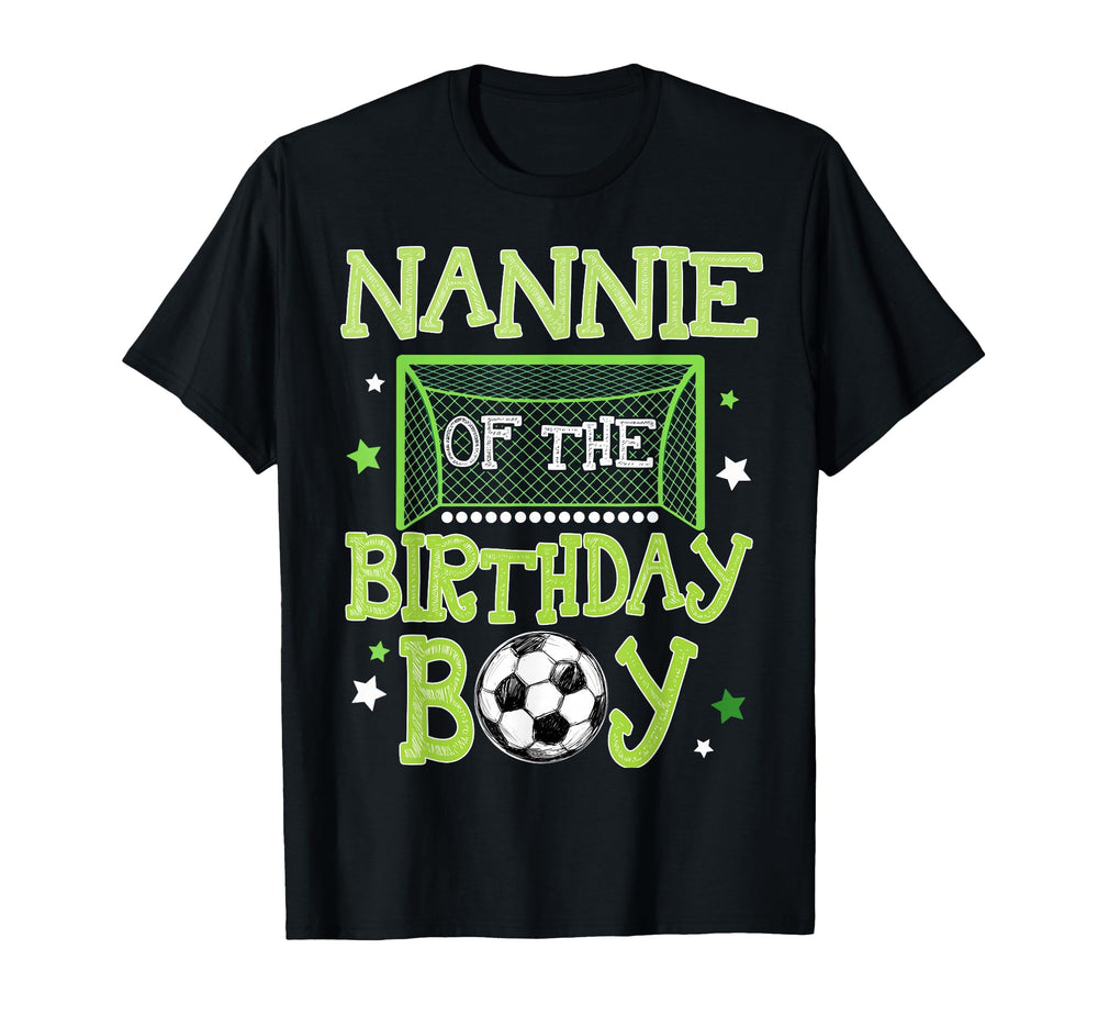 Nannie Birthday Soccer Family Matching T-Shirt - Minimalist Print Men Women