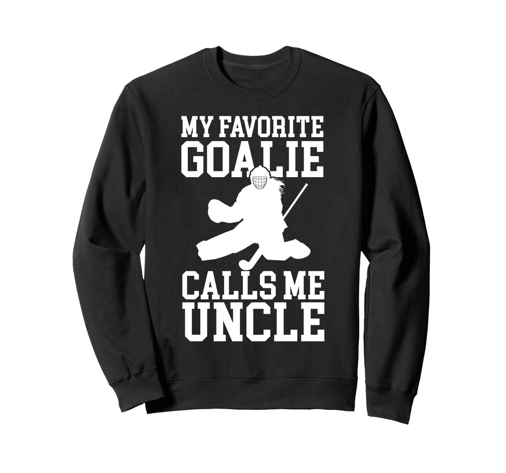 Field Hockey Goalie Uncle Field Sweatshirt - Minimalist Print Unisex