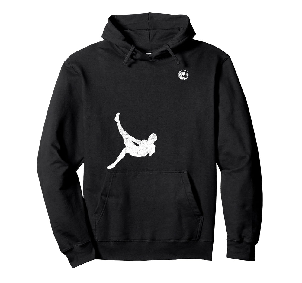 Soccer Bicycle Kick Player Fan Game Hoodie - Novelty Apparel for Adults