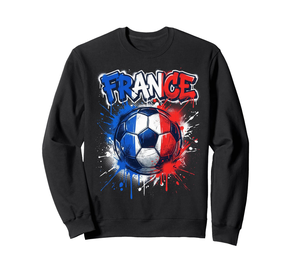 France Football Soccer Player Sweatshirt - Minimalist Print for Adults