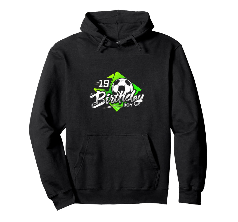 19 Birthday 19Th Birthday Soccer Hoodie - Unique Graphic for Adults