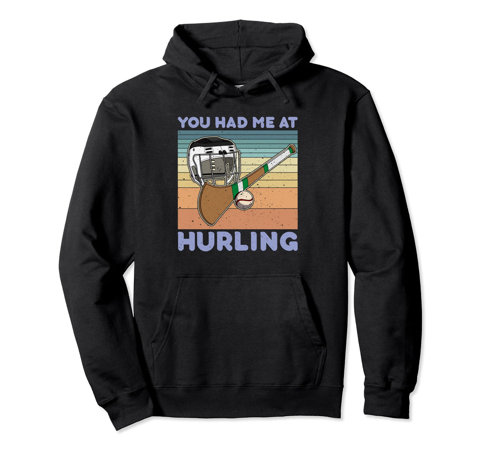 Hurling Helmet Athletic Goalkeeper Hoodie - Minimalist Print for Adults