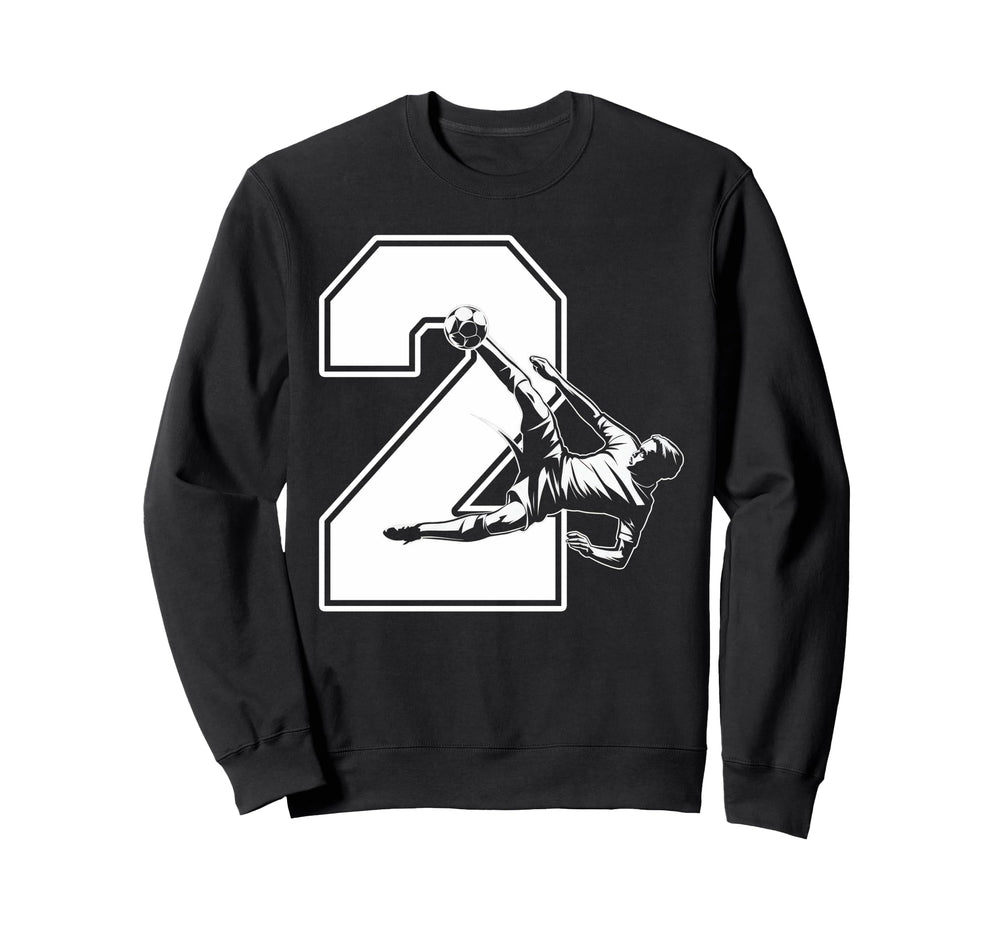 2 Soccer Birthday Gift Soccer Fan Sweatshirt - Graphic Print Men Women