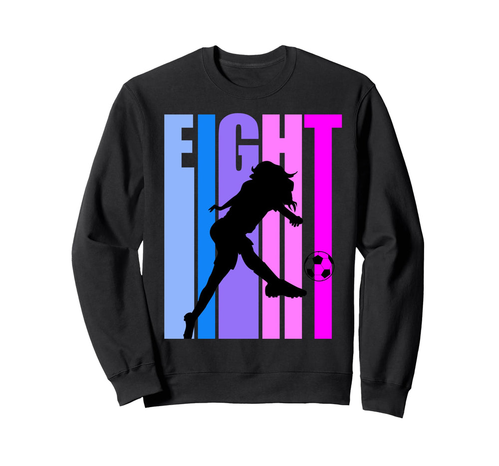 8Th Soccer Birthday Goals Score Sweatshirt - Aesthetic Graphic for Adults
