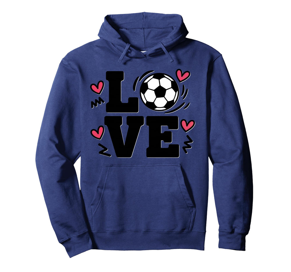 Love Soccer Player Womens Beautiful Game Hoodie - Unique Graphic Men Women