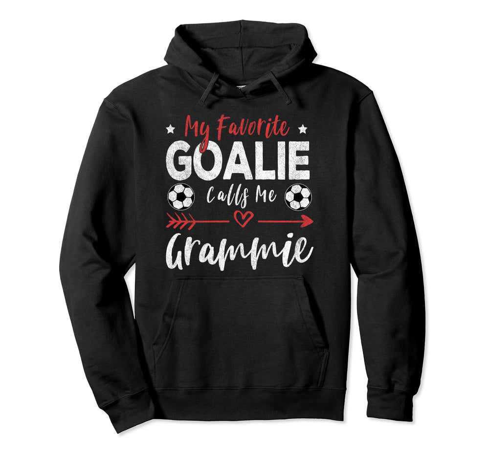 My Favorite Goalie Calls Me Grammie Hoodie - Minimalist Print for Adults