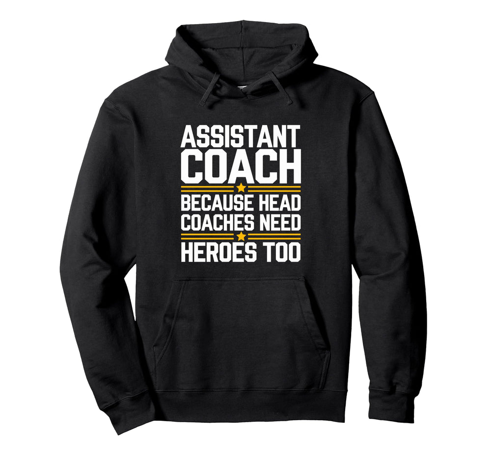 Funny Assistant Coach Soccer Sweatshirt - Novelty Apparel for Adults