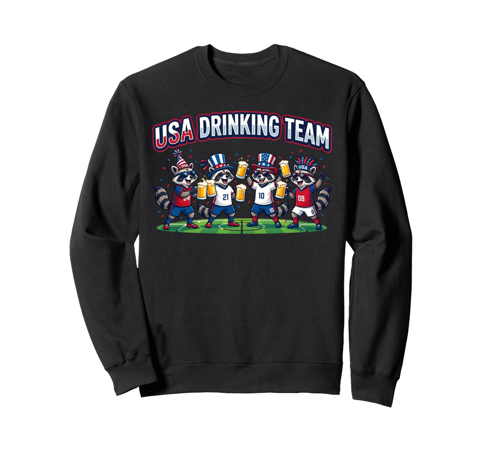 Usa Raccoon Soccer Tournament Sweatshirt - Custom Art Print for Adults