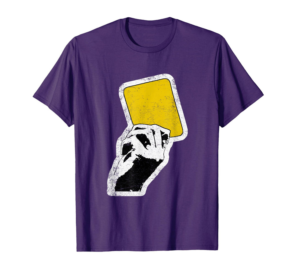 Referee Yellow Card Coach Sports T-Shirt - Casual Everyday Wear Men Women