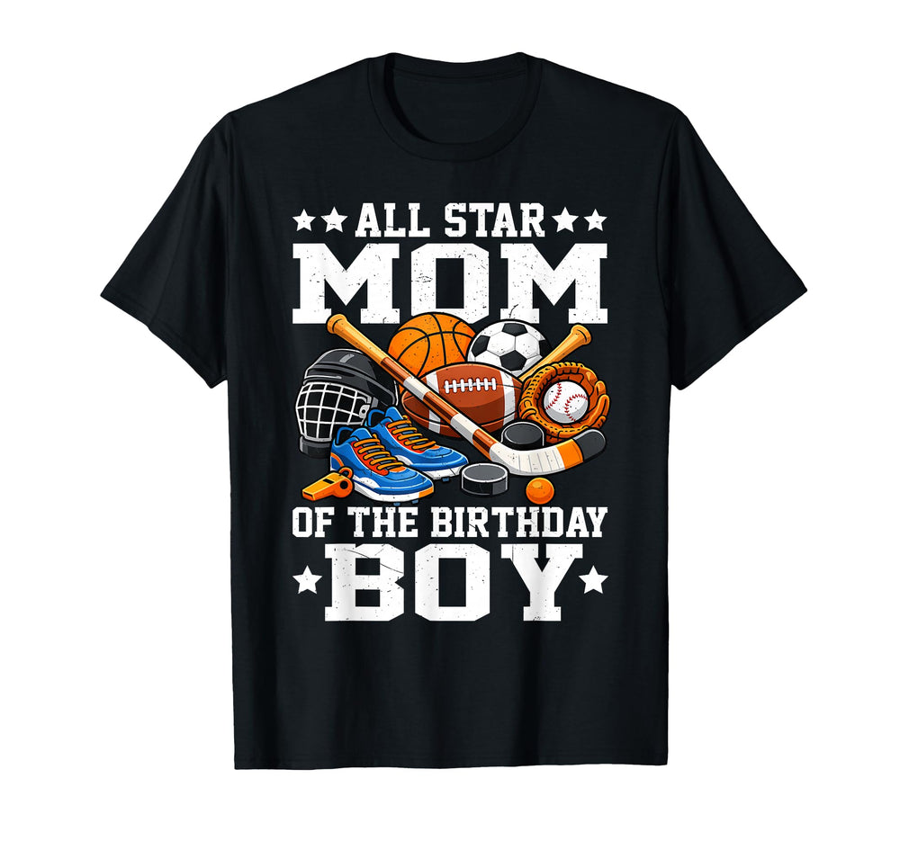 Ll Star Mom Birthday Basketball T-Shirt - Streetwear Style for Adults