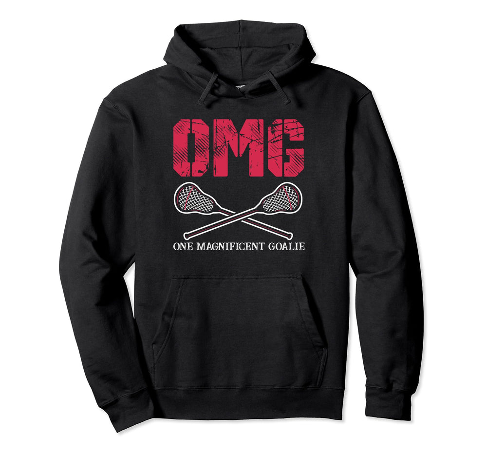 Funny Goalkeeper Lax Goalie Lacrosse Hoodie - Minimalist Print Unisex