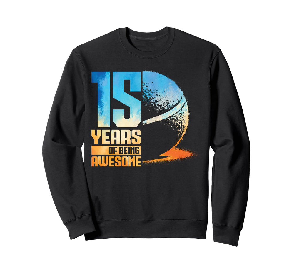 15Th Birthday Tennis Player Tennis 15 Sweatshirt - Graphic Print Men Women