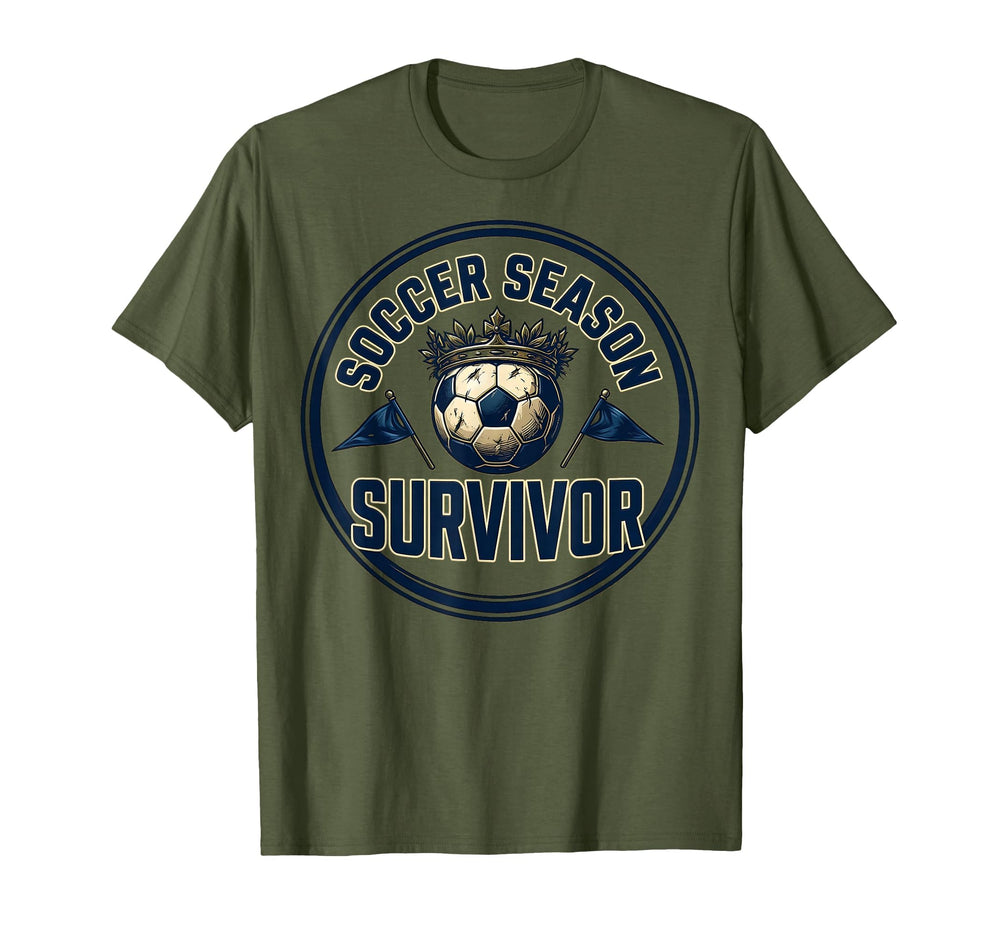 Soccer Season Survivor Funny Soccer Mom T-Shirt - Streetwear Style Unisex