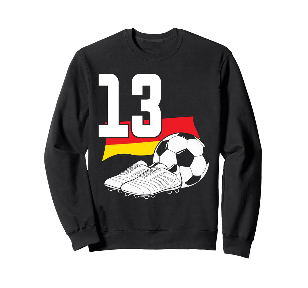 13 Soccer Birthday Gift Soccer Fan Sweatshirt - Trendy Graphic for Adults