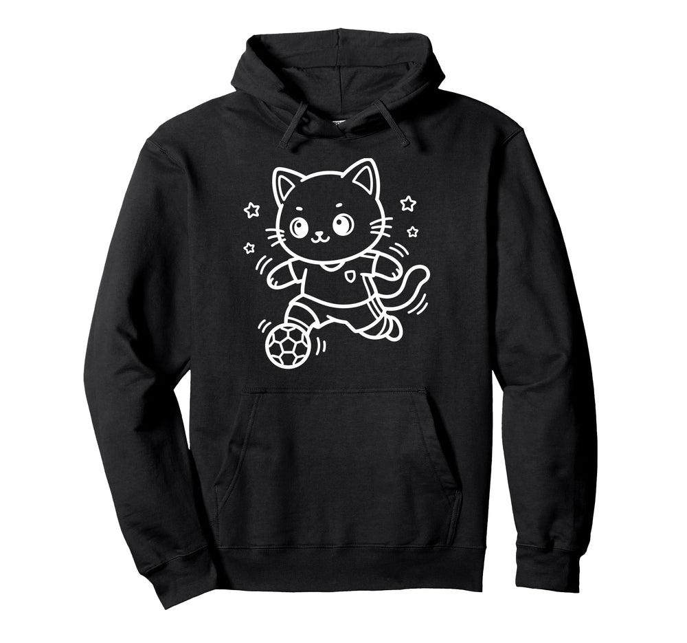 Soccer Kawaii Cat Goal Keeper Hoodie - Trendy Graphic Unisex