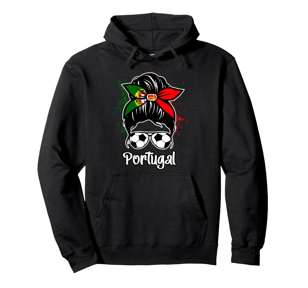 Portugal Football Game Player Soccer Fan Hoodie - Minimalist Print Unisex