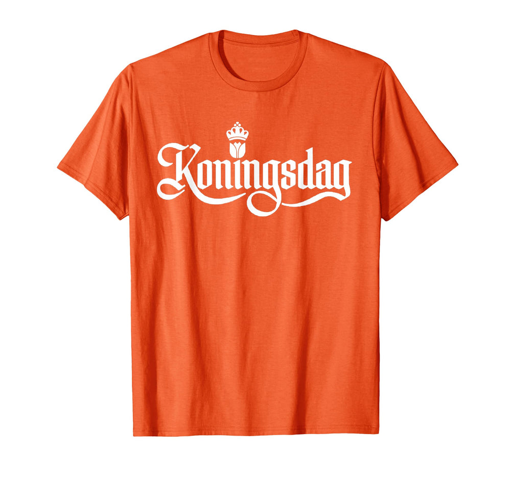 Koningsdag Netherlands 2025 Crown T-Shirt - Aesthetic Graphic for Adults