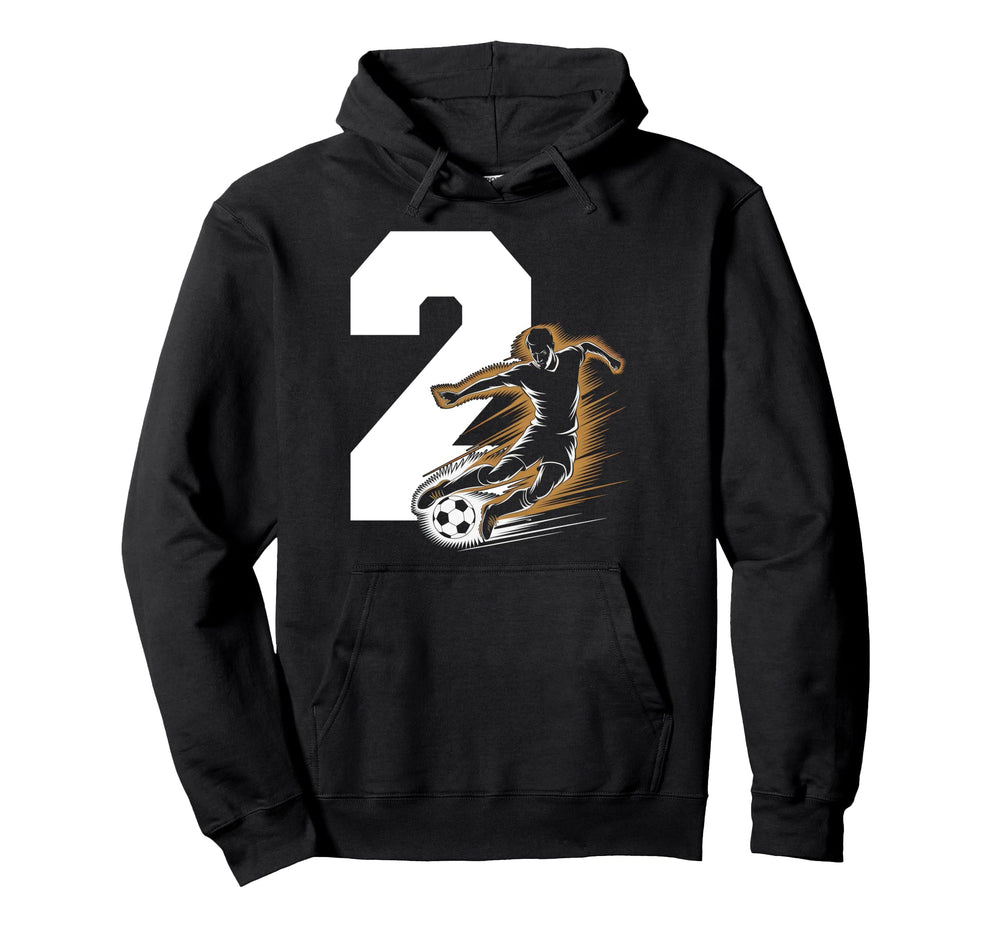 2 Soccer Birthday Gift Soccer Fan Hoodie - Casual Everyday Wear for Adults