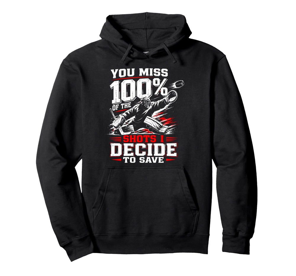 Ice Hockey Goalkeeper Save Goalie Hoodie - Novelty Apparel Unisex