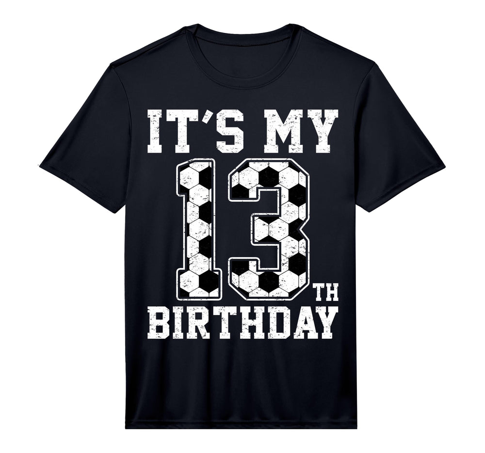 13Th Birthday Soccer Player Thirteen 13 T-Shirt - Custom Art Print Unisex