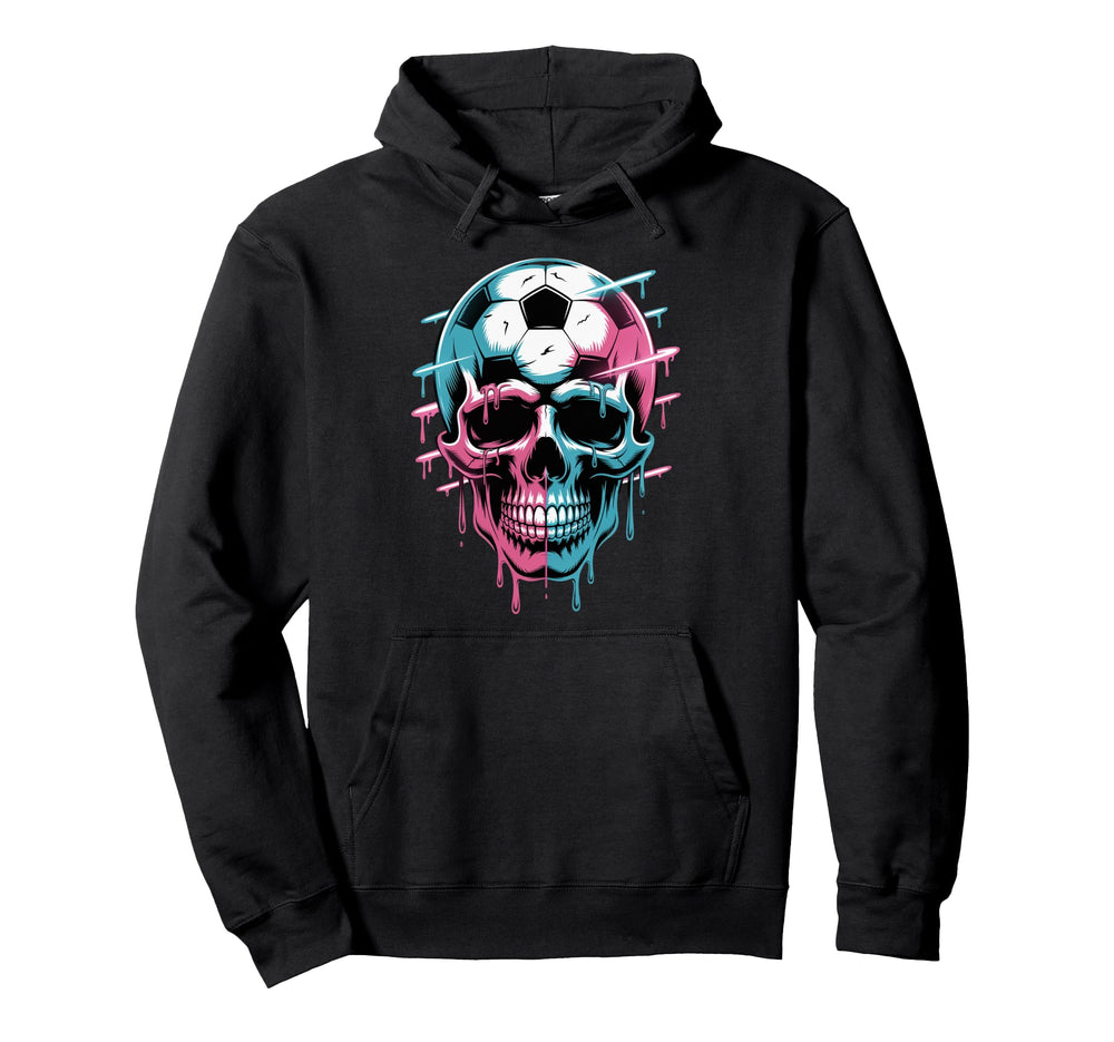 Skeleton Soccer Ice Cream Drip Game Hoodie - Streetwear Style Men Women