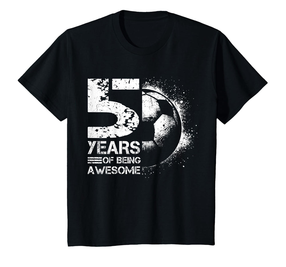 5Th Birthday Soccer Player Football 5 T-Shirt - Unique Graphic for Adults