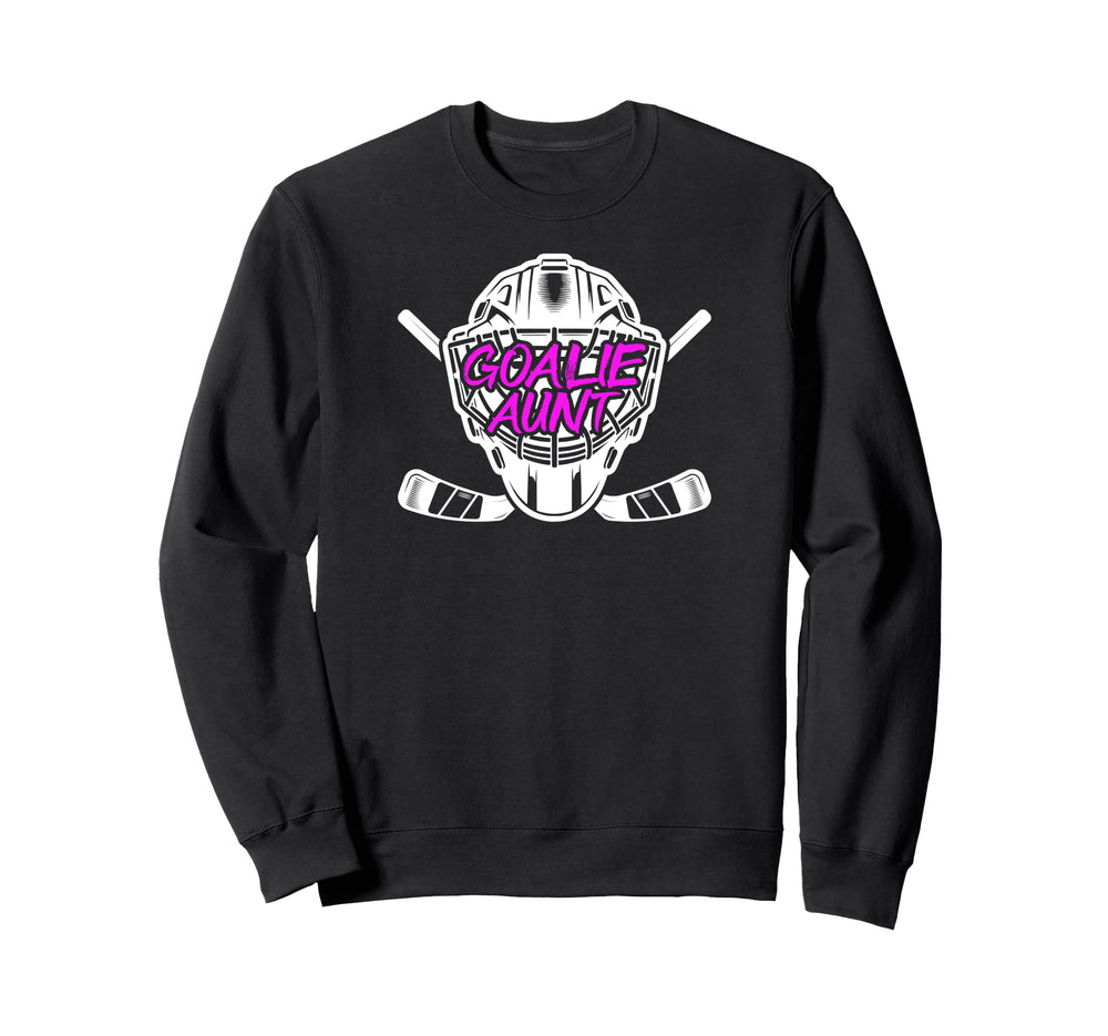 Ice Hockey Goalie Aunt Hockey Keeper Sweatshirt - Graphic Print for Adults