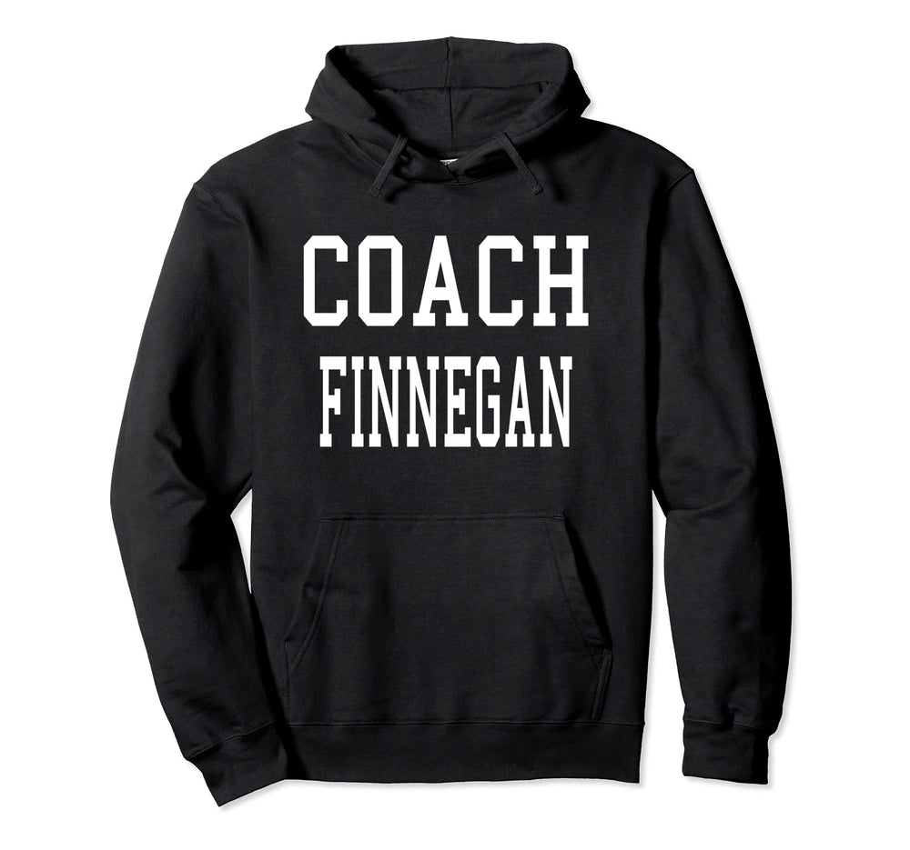 Coach Finnegan Custom Football Soccer Hoodie - Minimalist Print Men Women