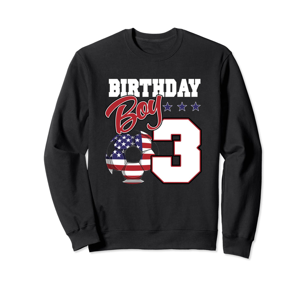 3Rd Birthday Party Patriotic Sweatshirt - Unique Graphic Men Women