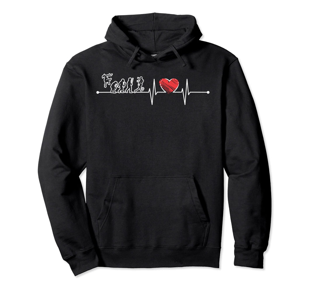 Evolution Soccer Player Football Ekg Hoodie - Streetwear Style Men Women