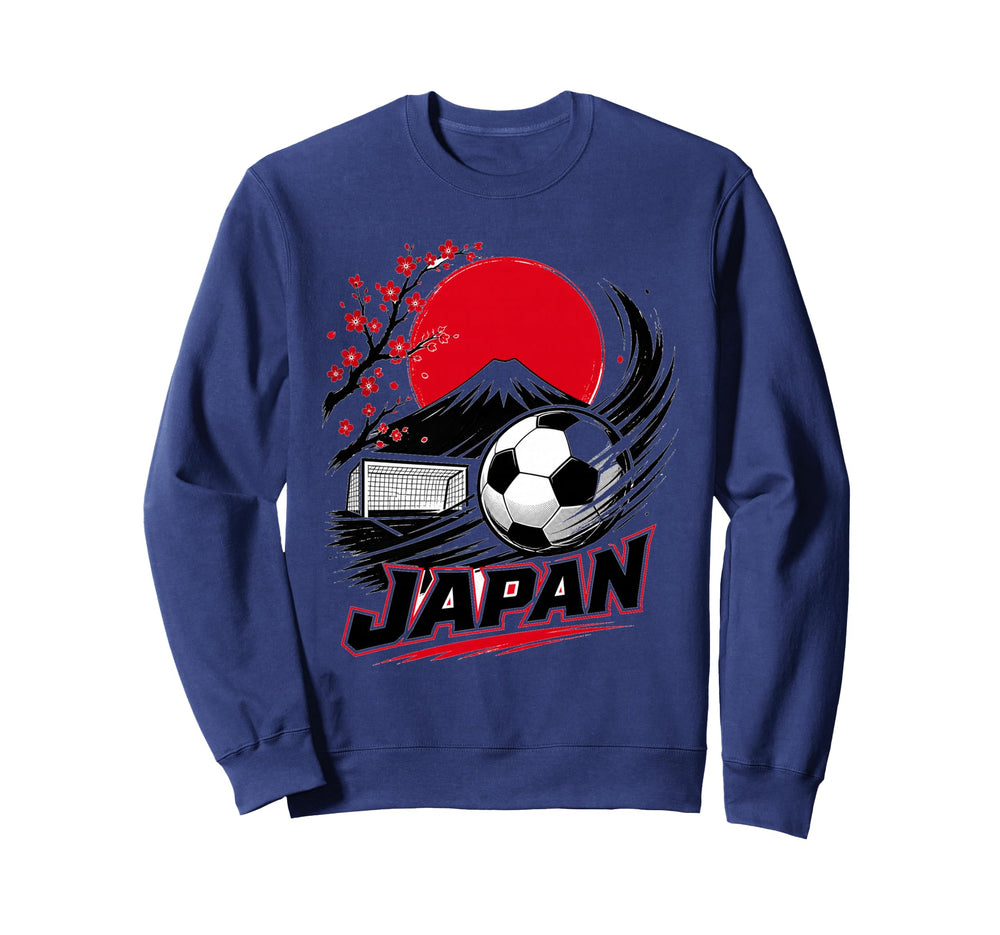Football Collection Japan Soccer Sweatshirt - Unique Graphic for Adults