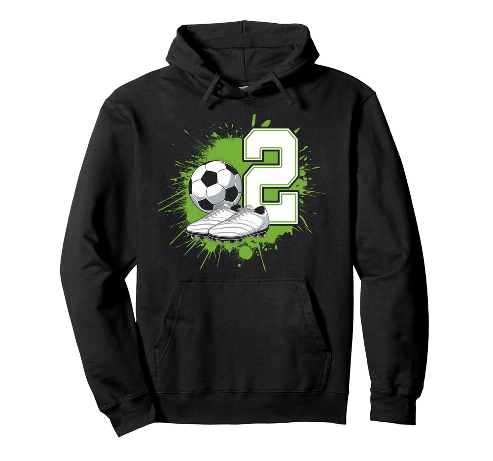 2 Soccer Birthday Gift Soccer Fan Hoodie - Fun Novelty Design for Adults