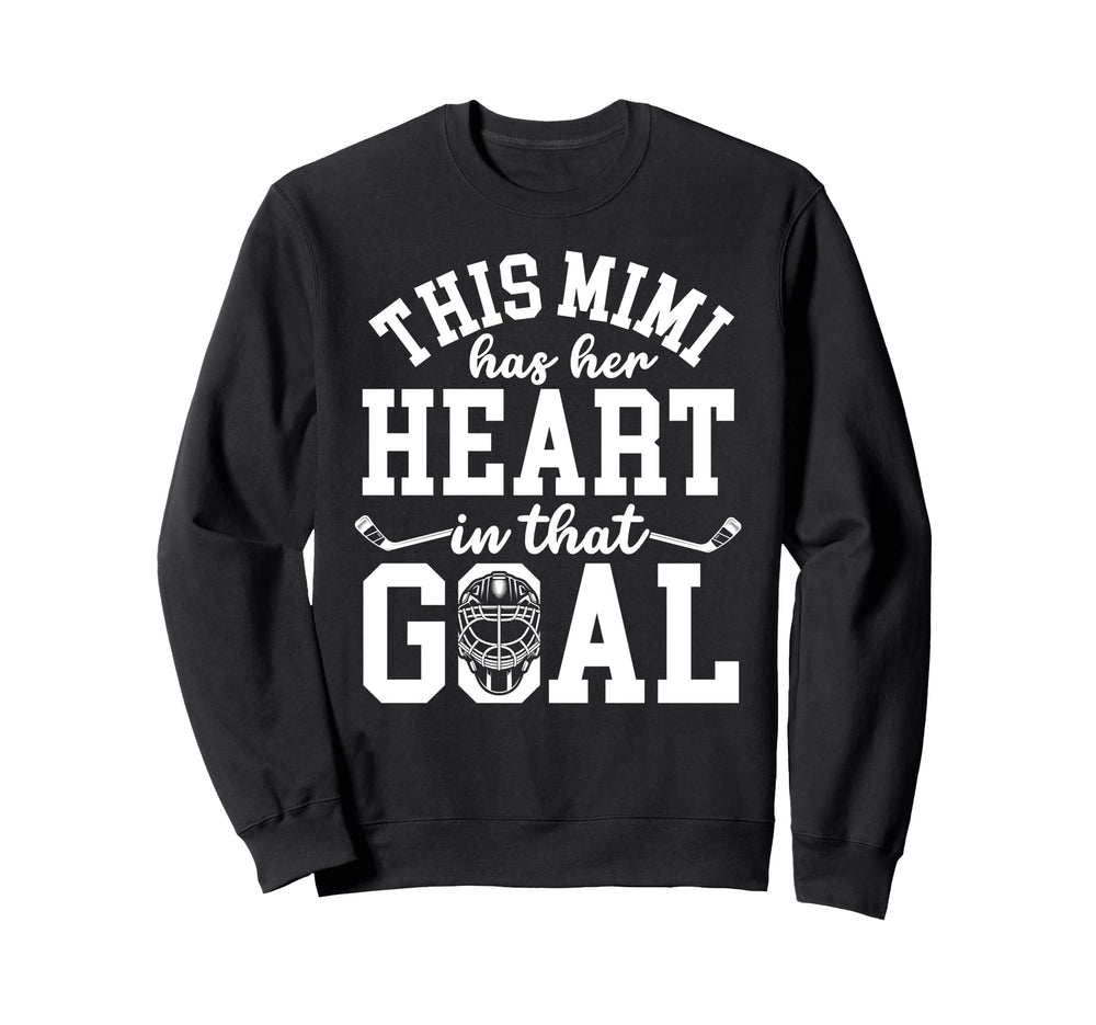 Proud Hockey Goalie Mimi Hockey Sweatshirt - Graphic Print for Adults