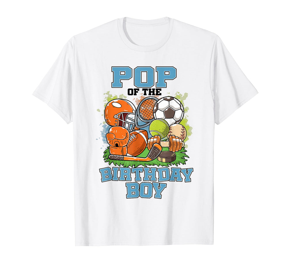 All Star Pop Birthday Basketball Soccer T-Shirt - Trendy Graphic Men Women