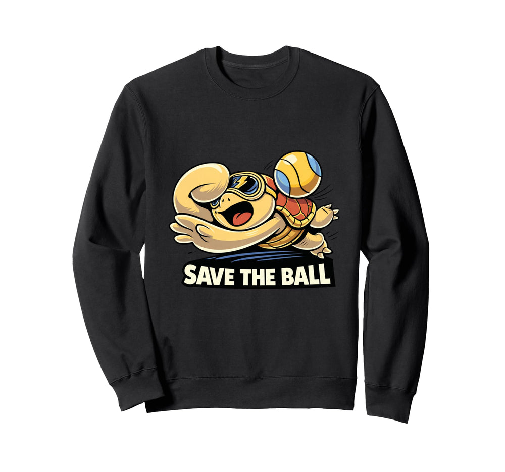 Funny Goalkeeper Turtle Save Ball Sweatshirt - Graphic Print Men Women