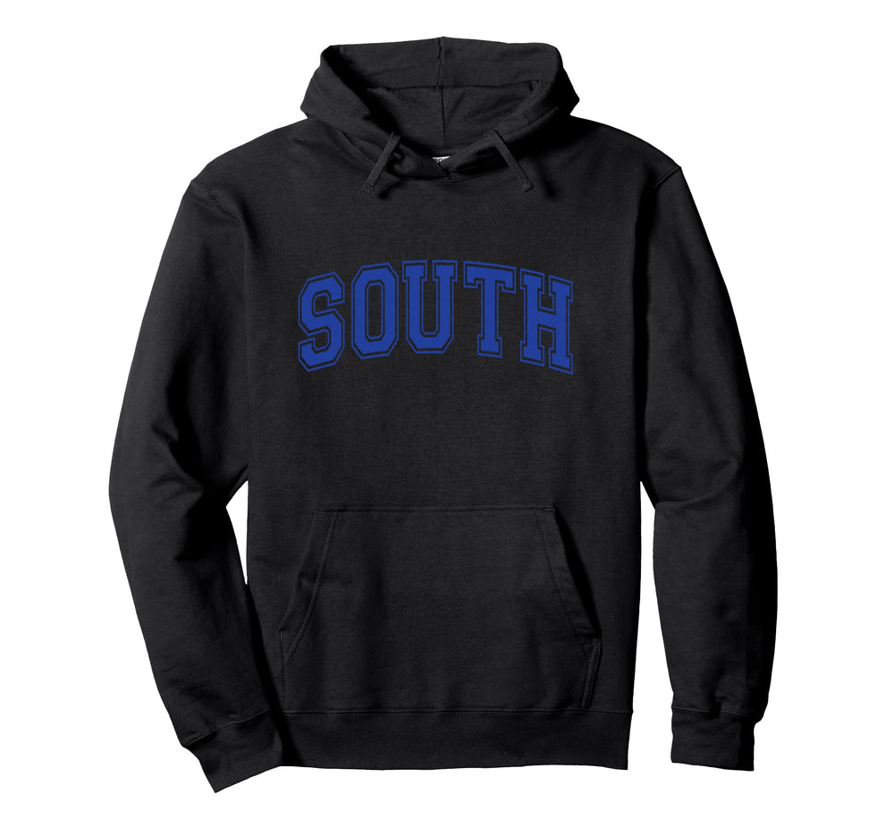 Blue South Team Colors Spirit Sports Hoodie - Streetwear Style Men Women