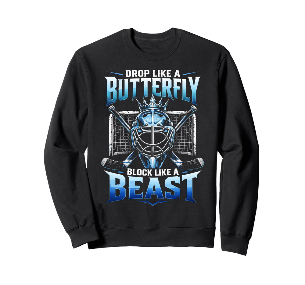 Ice Hockey Goalkeeper Butterfly Sweatshirt - Streetwear Style for Adults