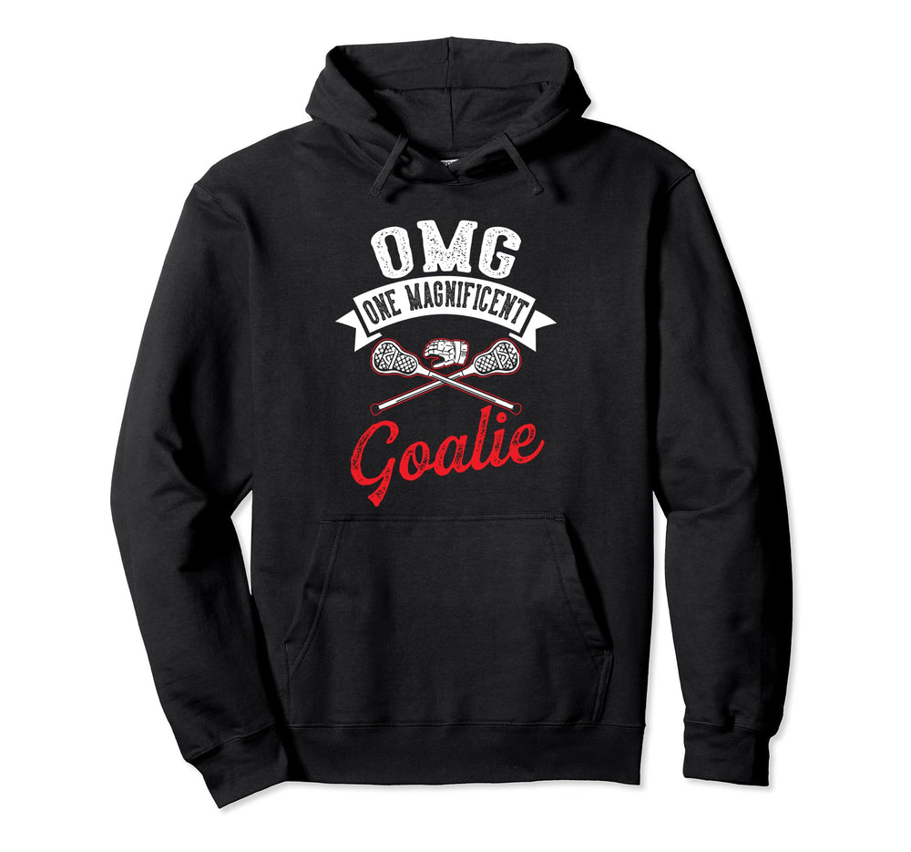 Goalkeeper Lacrosse Goalie Lax Hoodie - Aesthetic Graphic for Adults