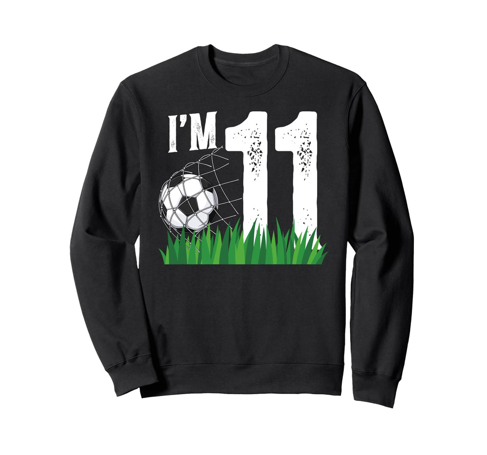 11Th Soccer Birthday Party Sweatshirt - Fun Novelty Design for Adults