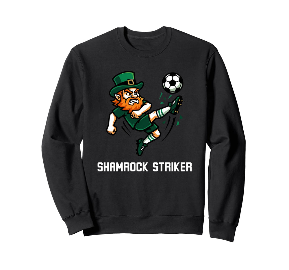 Shamrock Striker Leprechaun Sweatshirt - Fun Novelty Design for Adults
