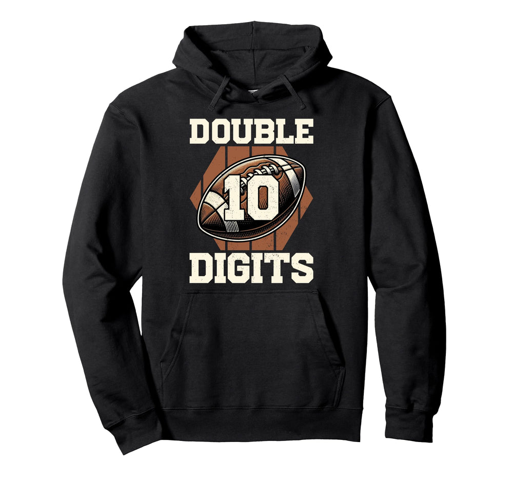 Double Digits Birthday Decorations 10 Hoodie - Minimalist Print Unisex