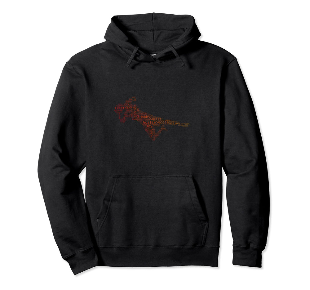 Mens Football Goalkeeper Football Hoodie - Minimalist Print Unisex