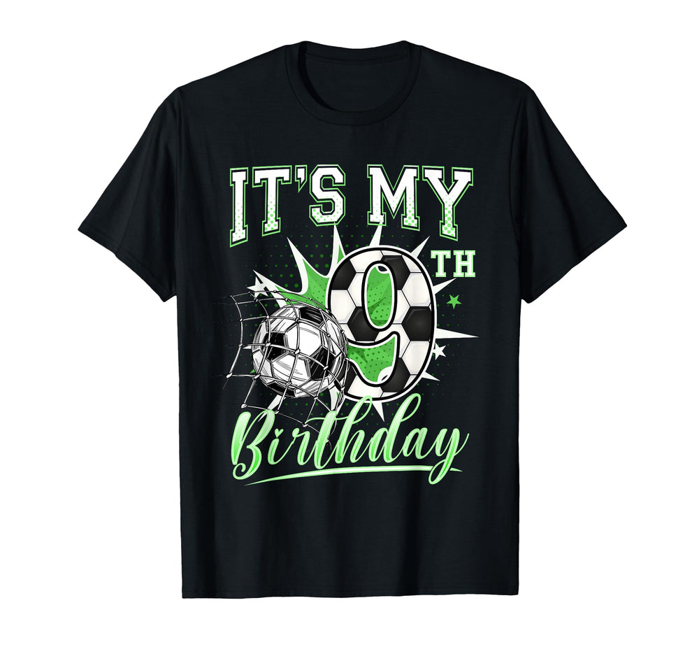 Its My 9Th Soccer Birthday Party 9Th T-Shirt - Graphic Print Men Women