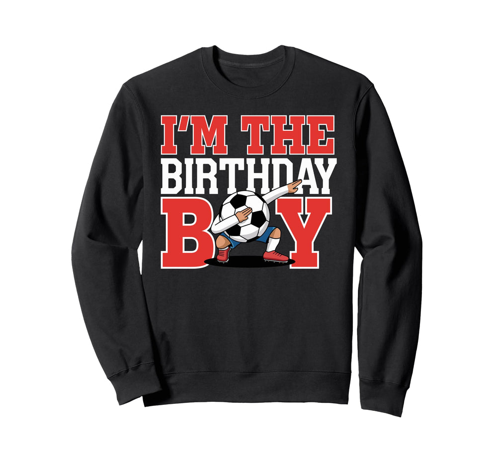 Im Birthday Soccer Party Fun Sweatshirt - Minimalist Print Unisex