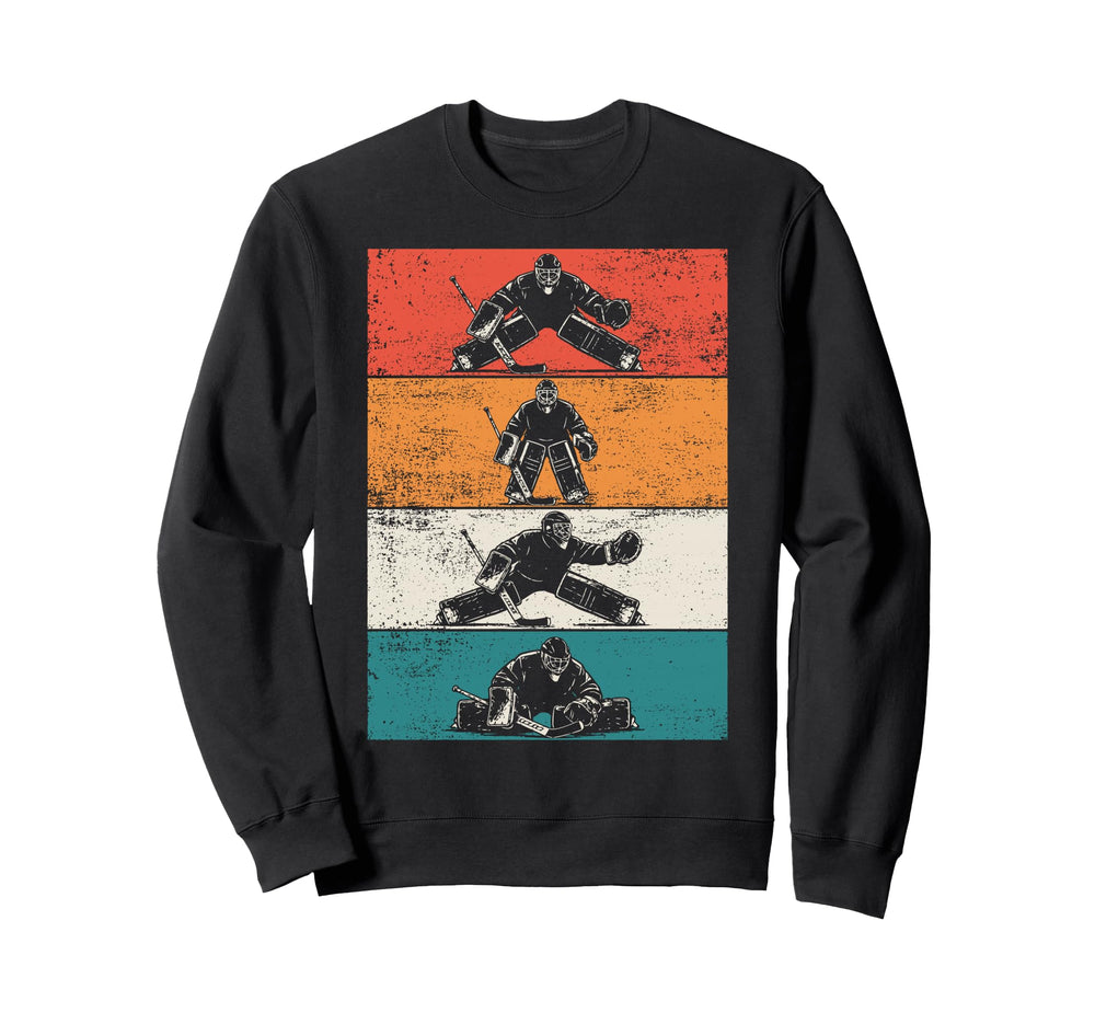 Ice Hockey Goalkeeper Goalie Hockey Sweatshirt - Minimalist Print Men Women